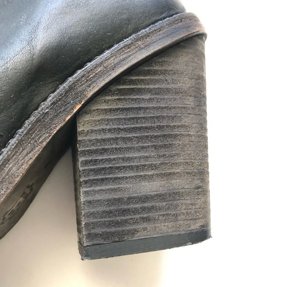 Free People Marquis Black Block Heel Ankle Boots Size 39 - Picture 6 of 16